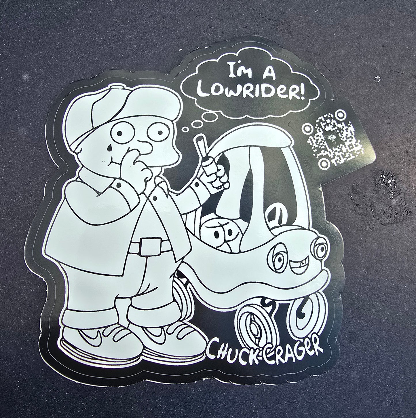 "I'm a Lowrider!" Sticker