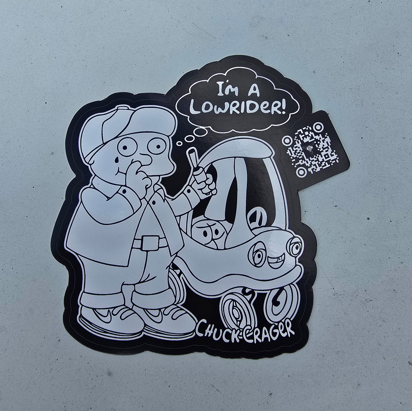 "I'm a Lowrider!" Sticker